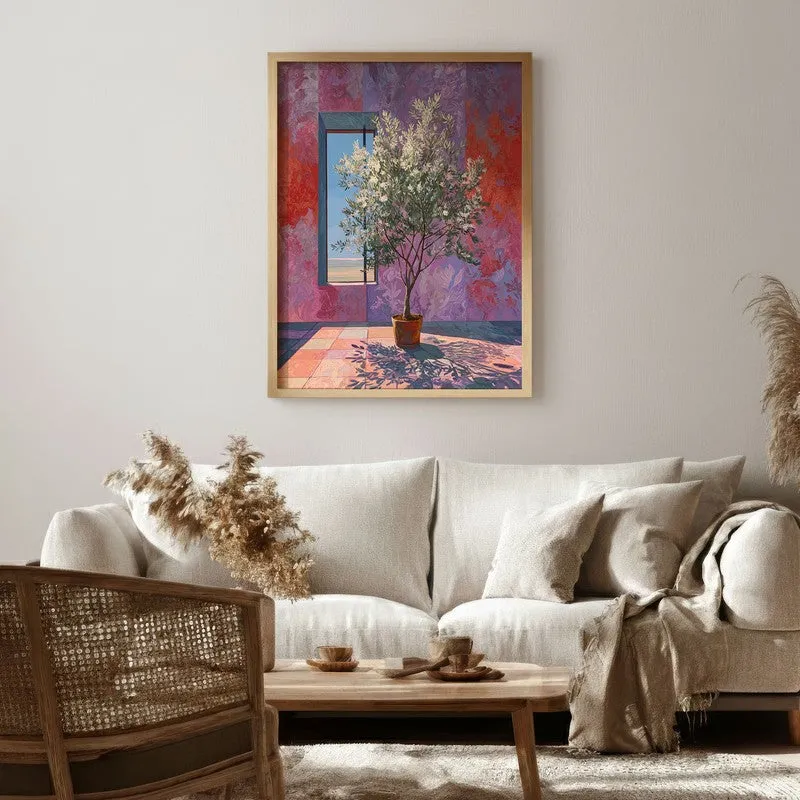 Dream shade Canvas Wall Painting - Brown Frame media 1