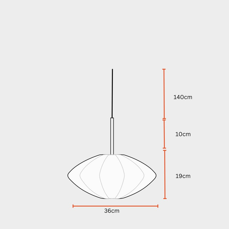 Fig Living Luxe Collection Fabric Ceiling Lamp - Tokyo Lamp media 11