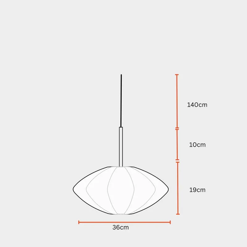 Fig Living Luxe Collection Fabric Ceiling Lamp - Tokyo Lamp media 11