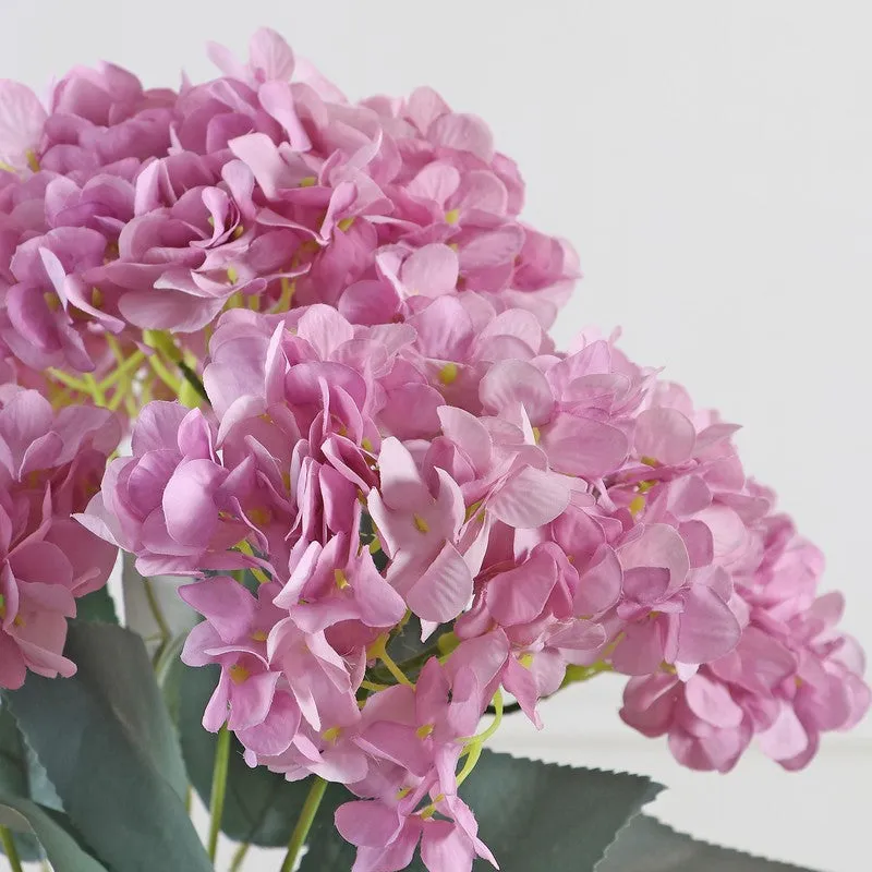 Blushira Hydrangea Artificial Flower - Pink media 5