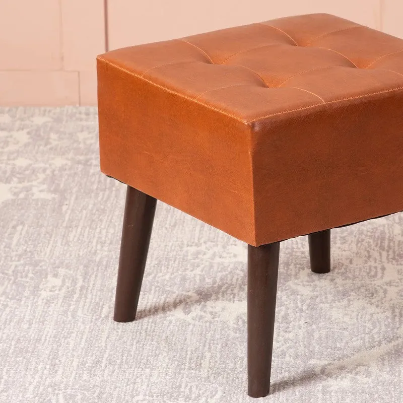 Timber Block Ottoman - Orange media 5