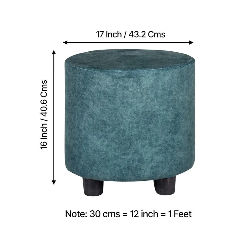 Mrixon Pine Wood Pouffe (Blue) - Set Of Two media 11
