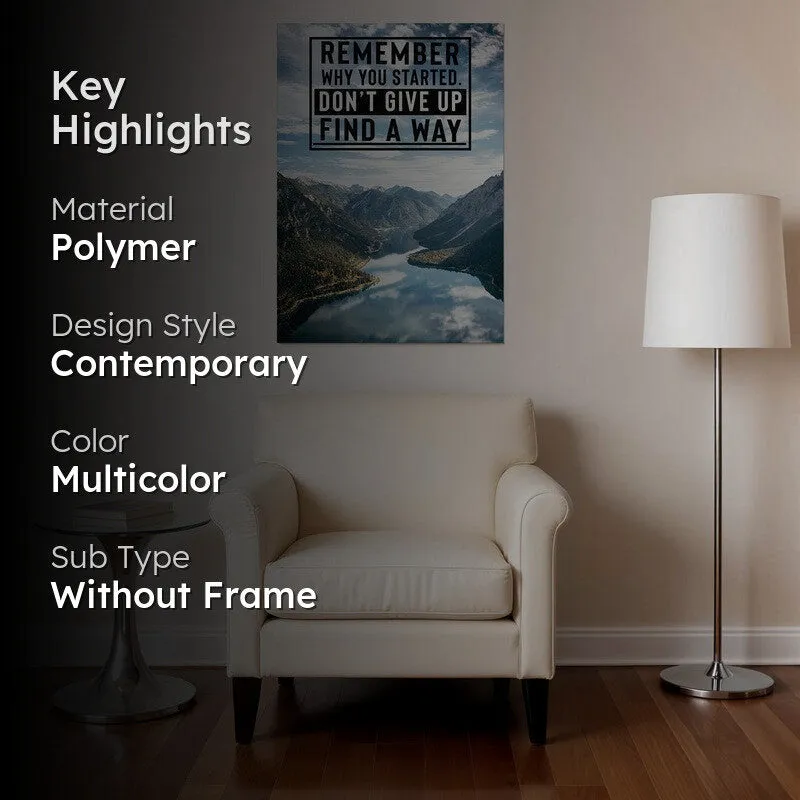 Mountain Motivation Wall Poster media 2