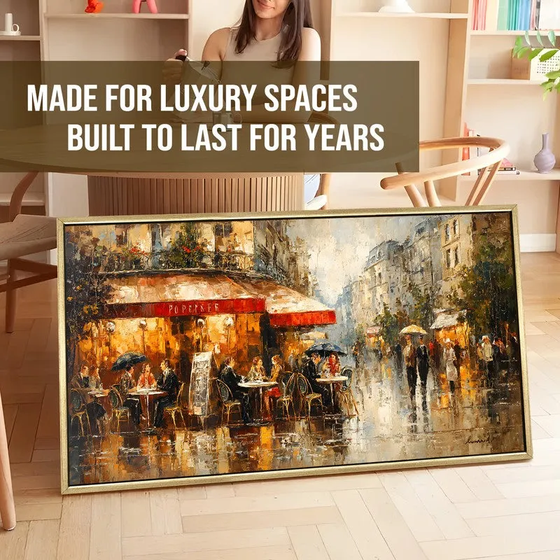 City Boulevard Canvas Wall Painting With Frame media 5