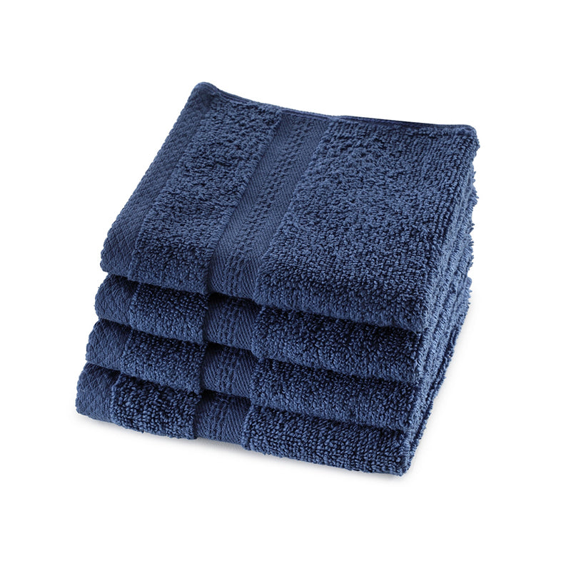 Nuage Cotton Hand & Face Towel (Brown, Beige & Blue) - Set Of Twelve media 5