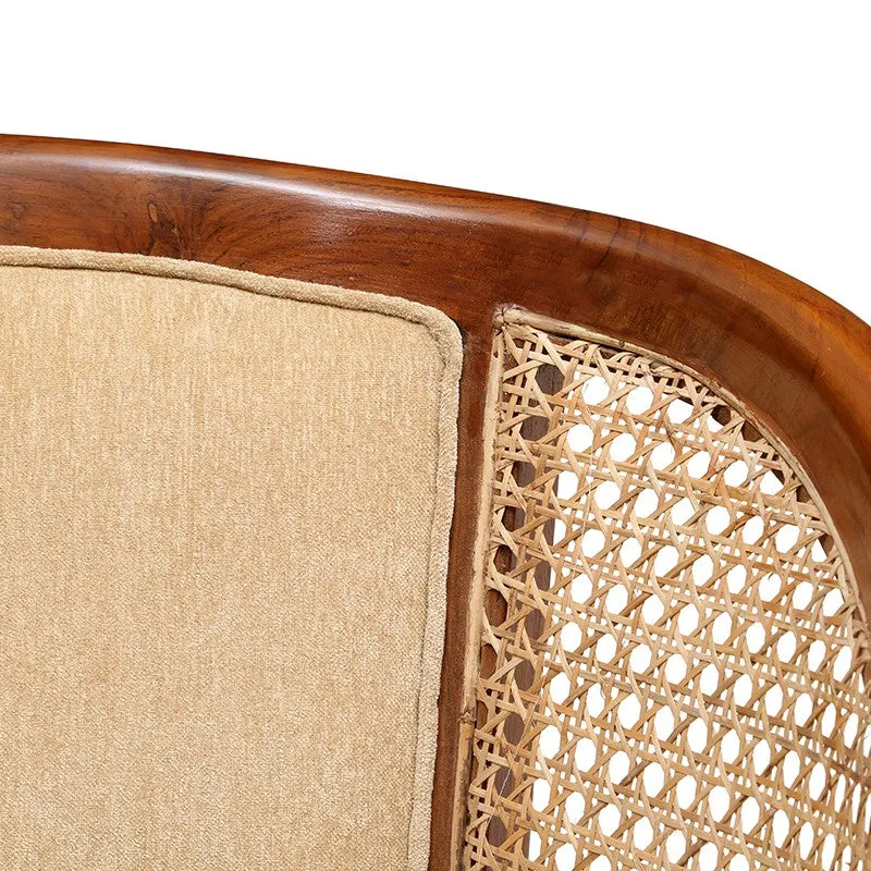 Dura Barrel Teak Wood Accent Chair media 7