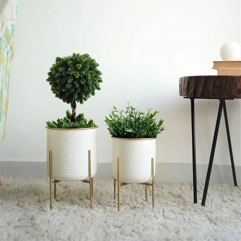 Maxine Hammered Planter - Set Of Two media 4