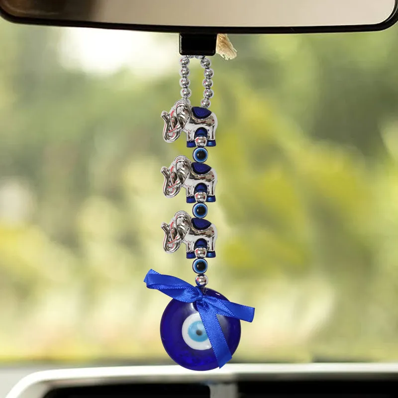 Om & Elephant Evil Eye Metal Wall Accent - Set Of Two media 5