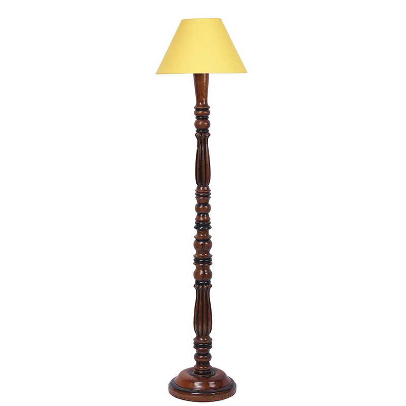 Tira Vintage Wooden Floor Lamp - Yellow media 8