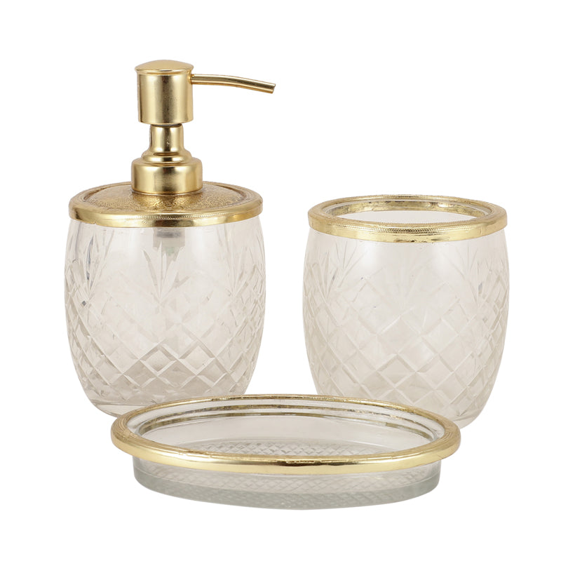 Astra Crystal Bathroom Set - Gold media 4