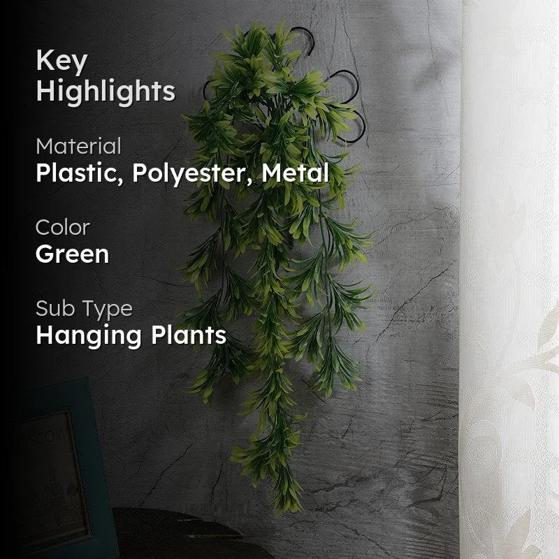 Faux Green Vine With Metal Wall Stand media 2