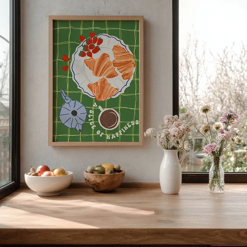 Olive Dining Archival Canvas Wall Art - Brown media 6