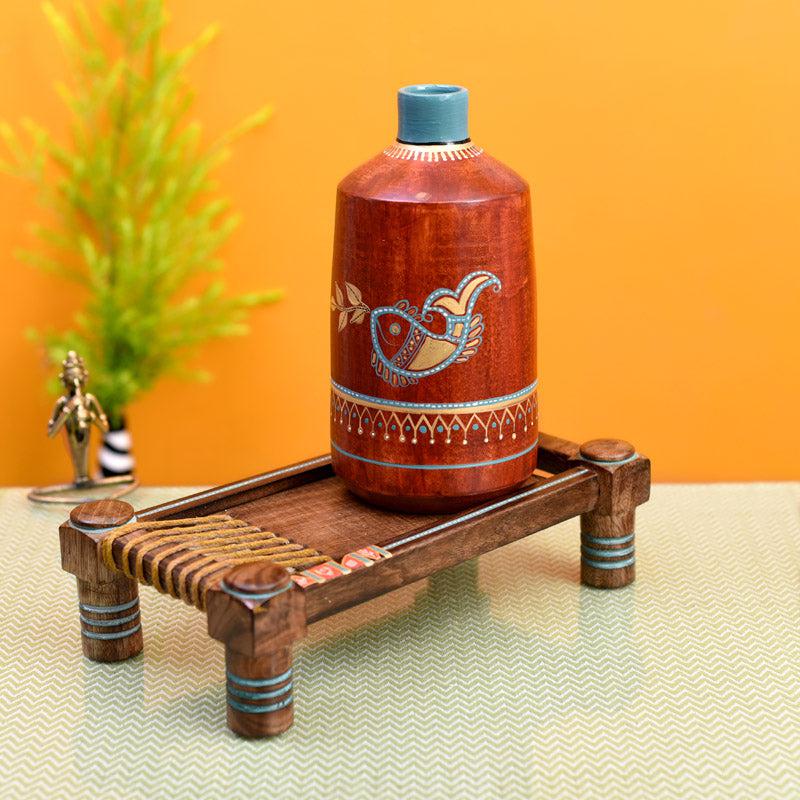 Anika Vase & Mini Charpai - Two Piece Set