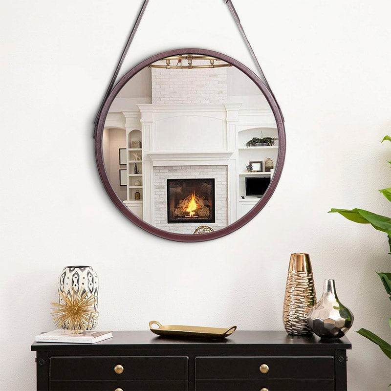 Maku Hanging Wall Mirror - Brown media 5