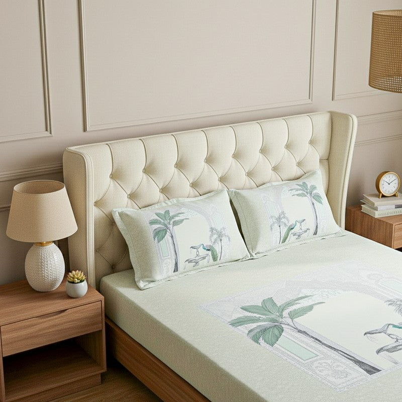 Regal Oasis Cotton Bedsheet (Yellow) - 200 TC media 3