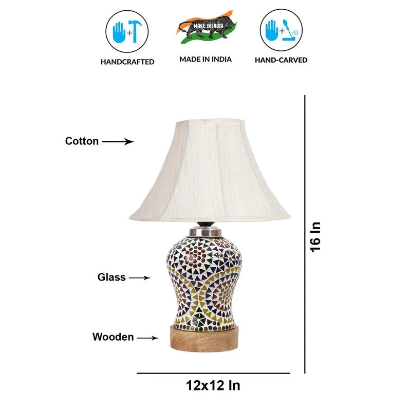 Zenira Wooden Table Lamp - Multicolor media 9