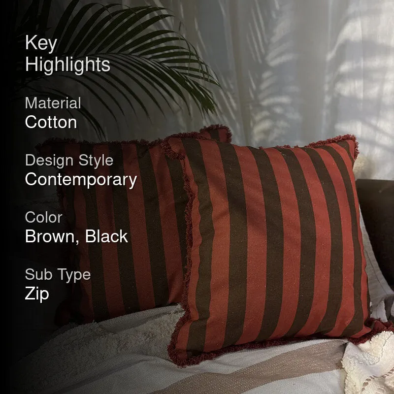 Stripe V Cushion Cover - Set Of Two media 2
