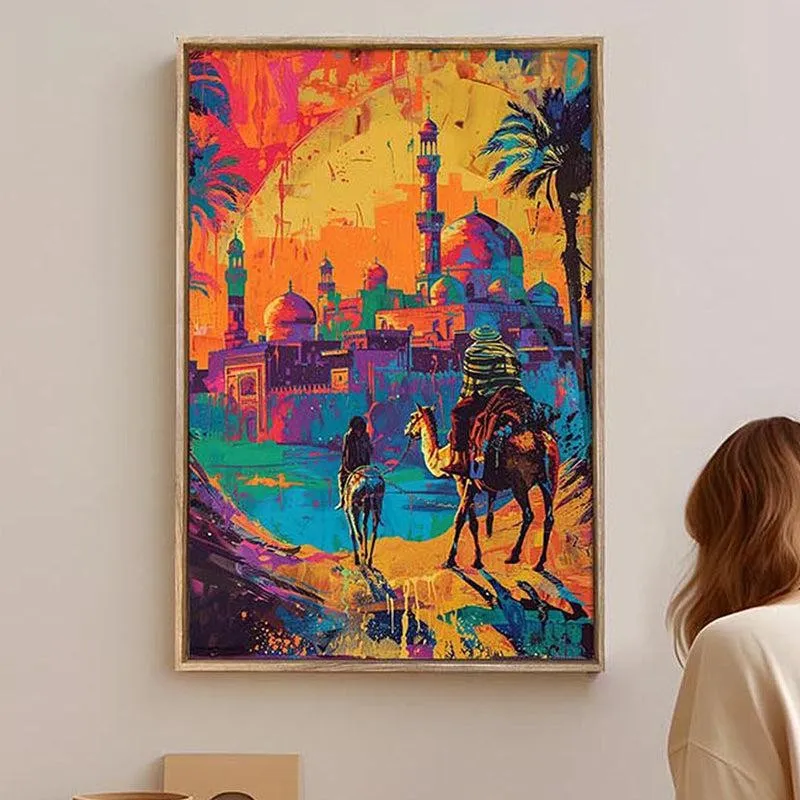 Mirage of Majesty Canvas Traditional Wall Art With Frame media 4