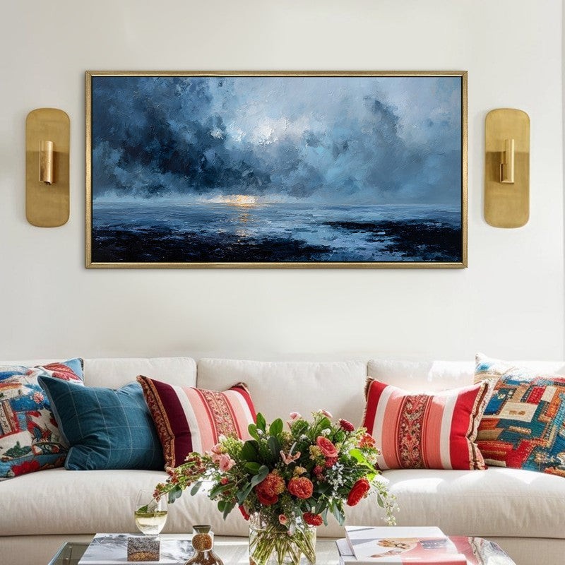 Sapphire Night Canvas Wall Art