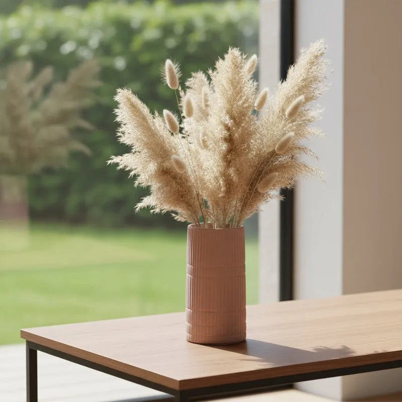 Soft Rose Textured Ceramic Vase media 8