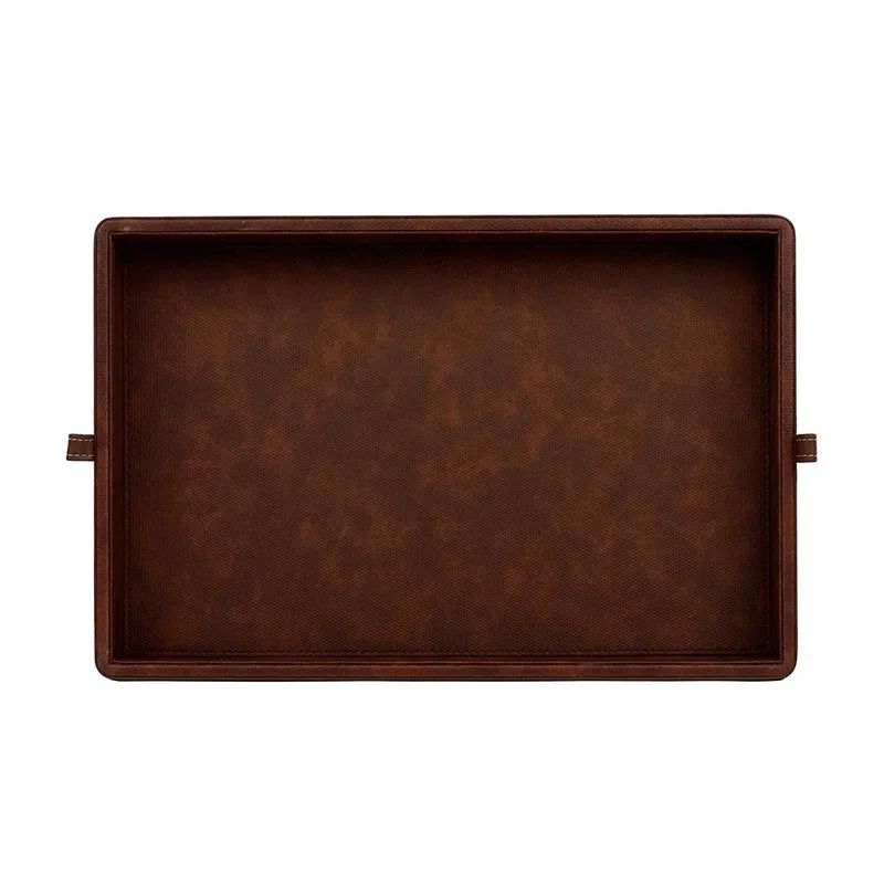 Elara Dote Serving Tray (Dark Brown) - Set Of Two media 3