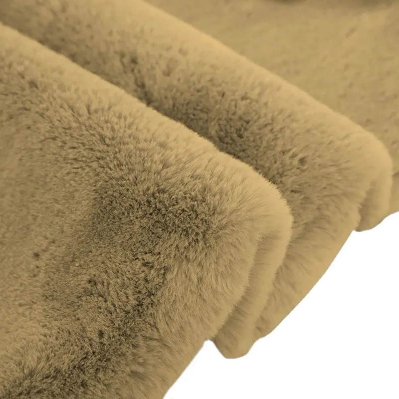 Ruffle Luxe Bath Mat - Mocha Brown media 3