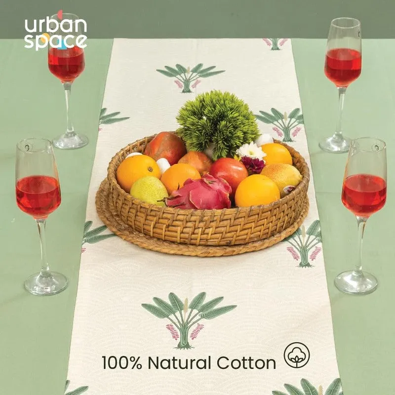 Urban Space Dualis Table Cover - Green & Off White media 6