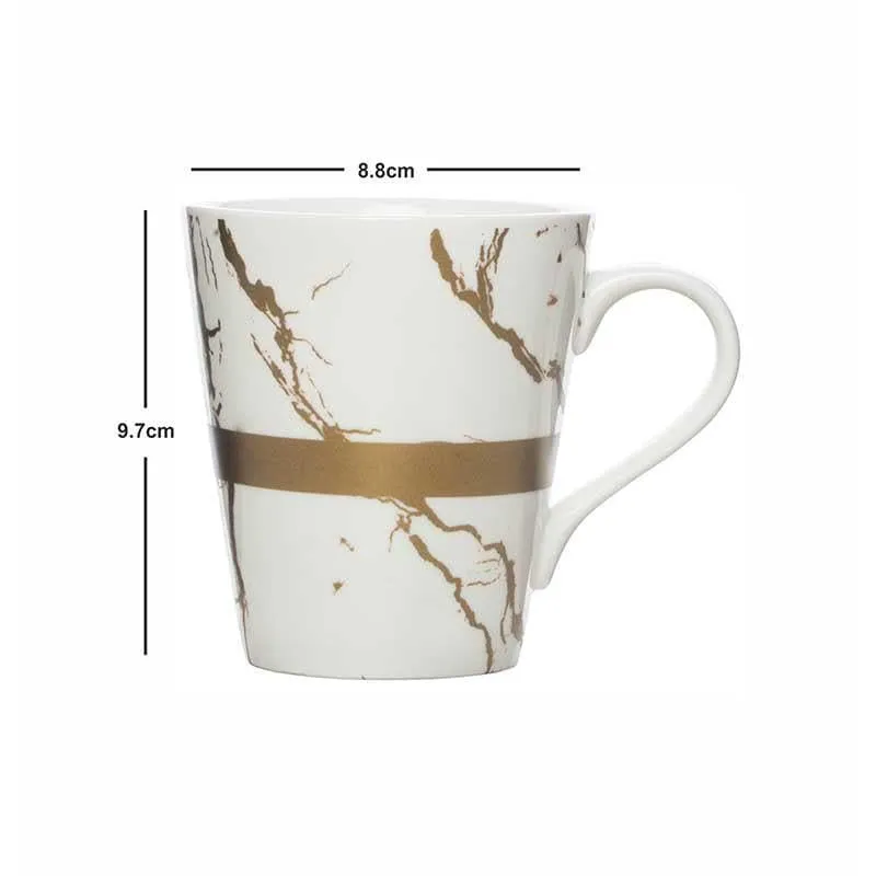 Marbellous Porcelain Coffee Mug (310 mL Each) - Set of Two media 5