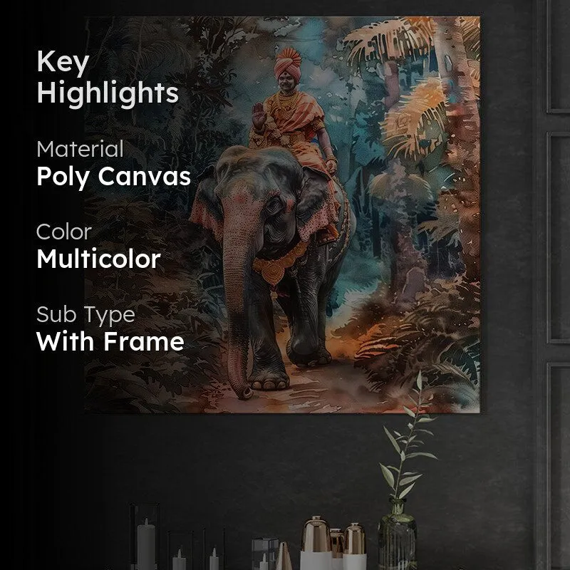 Majestic Jungle Ride Wall Painting media 2