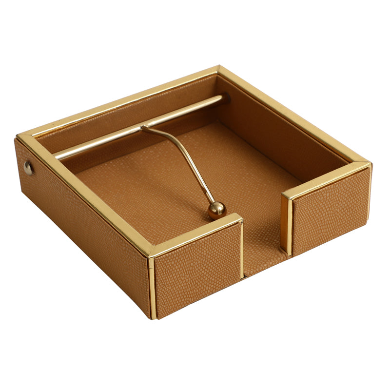 Roho Leather Tissue Holder - Brown media 3