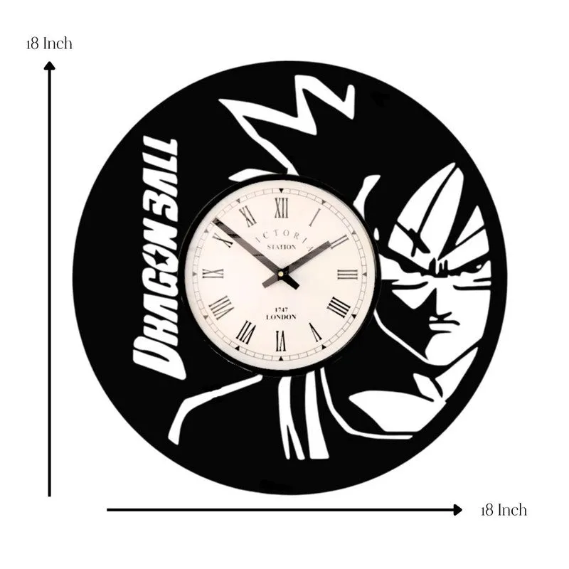 Anime Steel Analog Wall Clock - Black media 7
