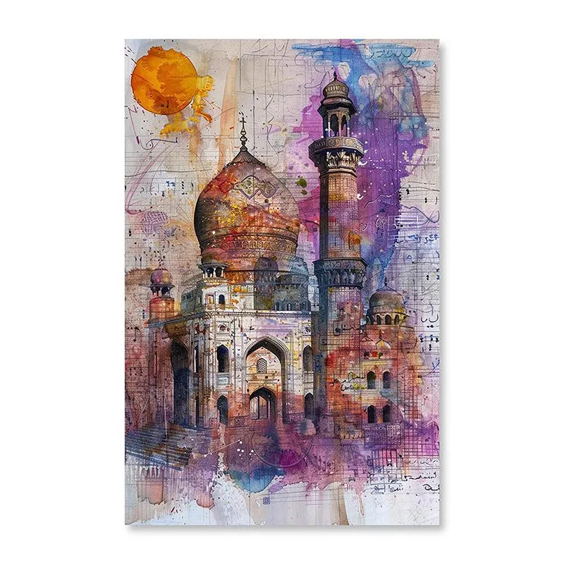Rang-e-Taj Canvas Traditional Wall Art media 5
