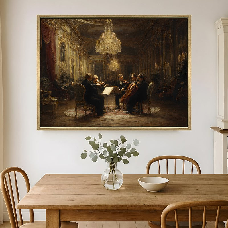 Imperial Notes Canvas Wall Painting With Frame
