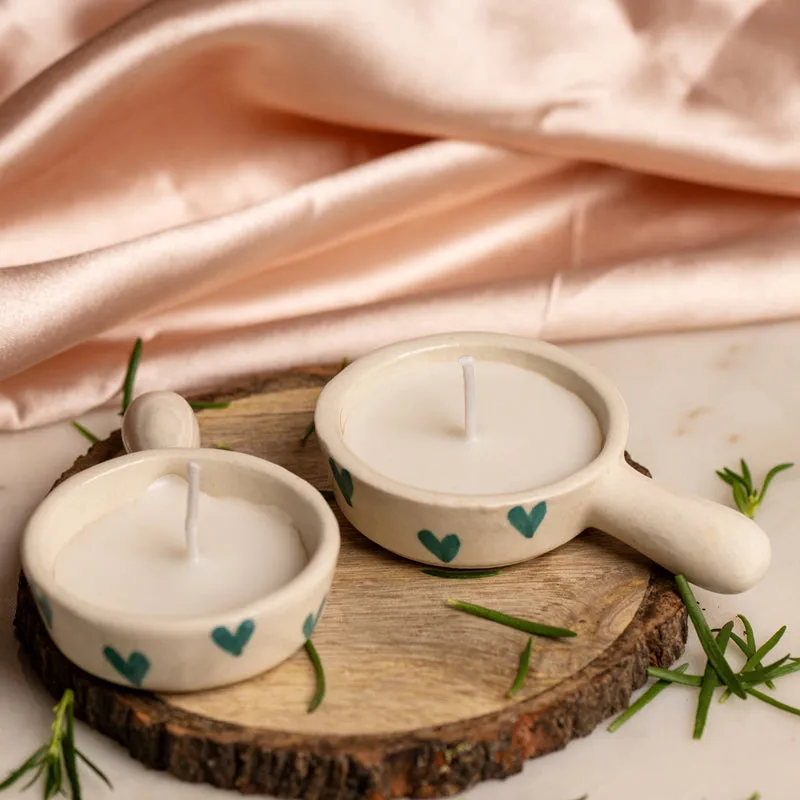 Blue Heart Active Breeze Scented Candle - Set Of Two media 4
