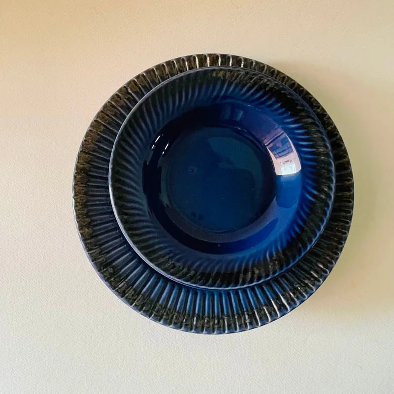 Magra Pasta Plate (Blue) - Set Of Four media 5