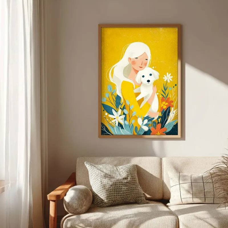 Suniva Canvas Wall Painting With Brown Frame media 7