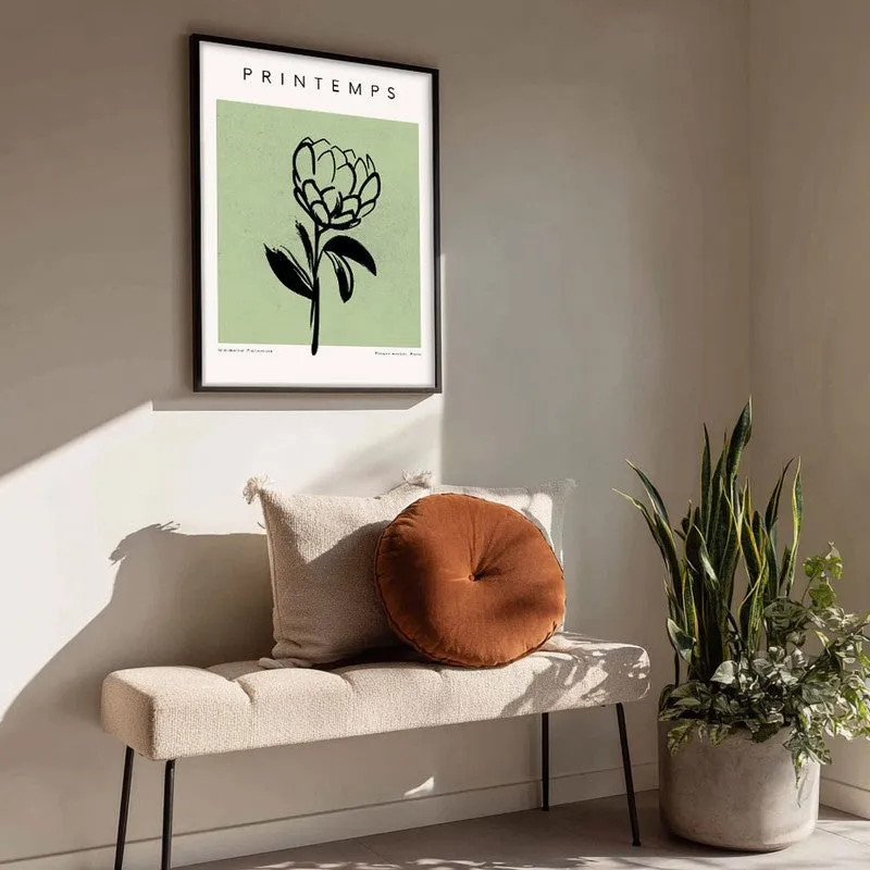 Vernal Poise Canvas Wall Painting With Black Frame media 4