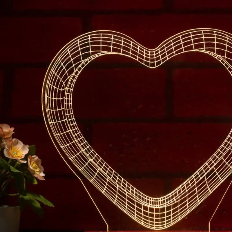 Love Drop LED Acrylic Table Lamp - Transparent media 3