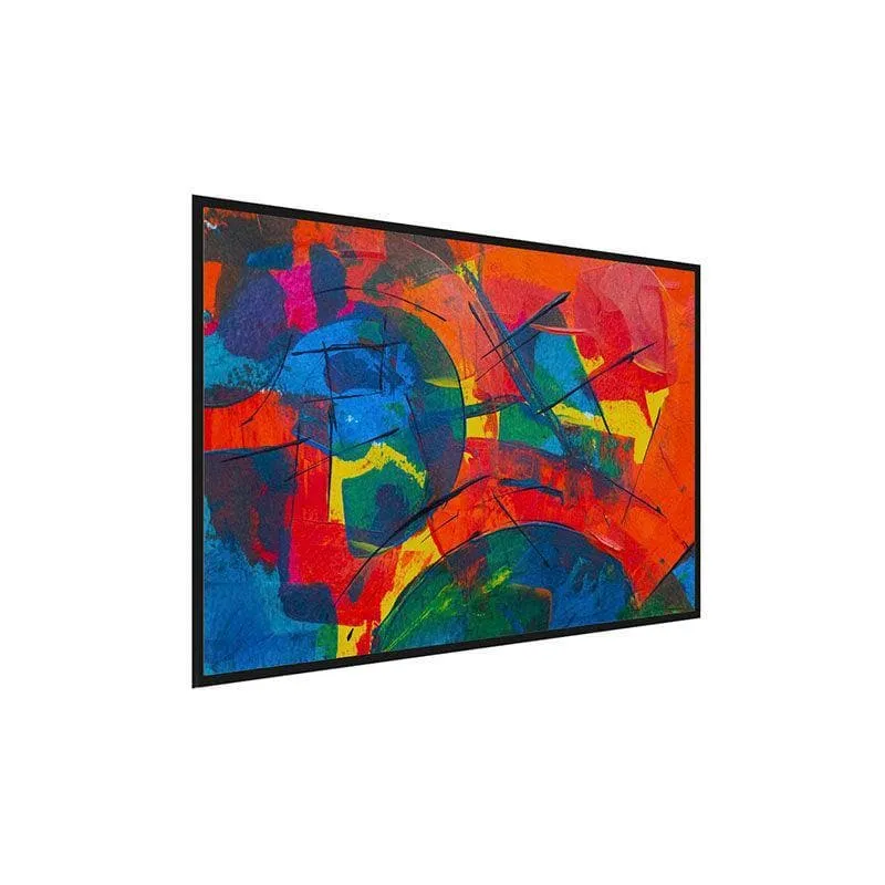 Colors Of Abstract Canvas Wall Painting - Black Frame media 3