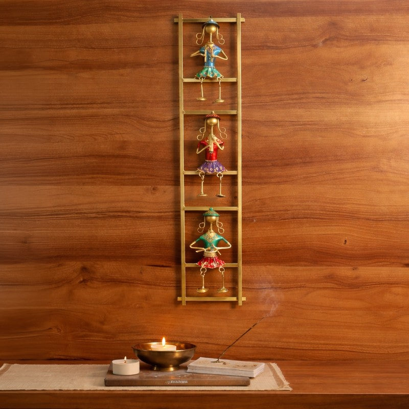 Musician Ladies Ladder Iron Wall Accents