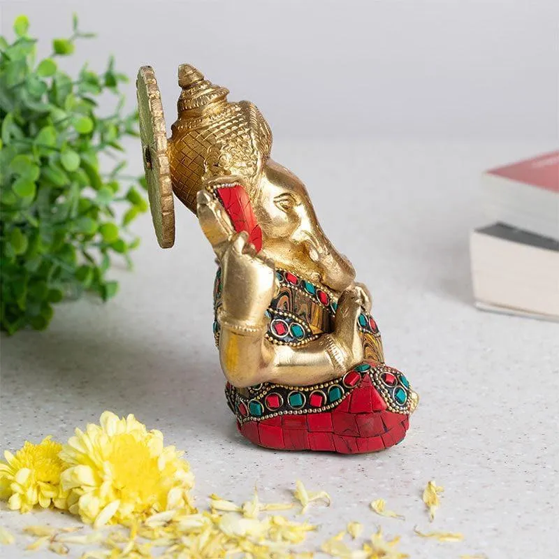 Lord Ganesha Bliss Showpiece media 4