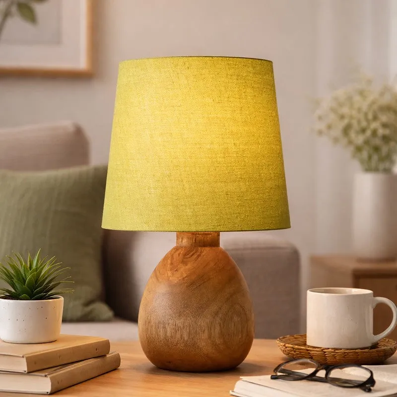 PureVista Wooden Table Lamp - Green media 3