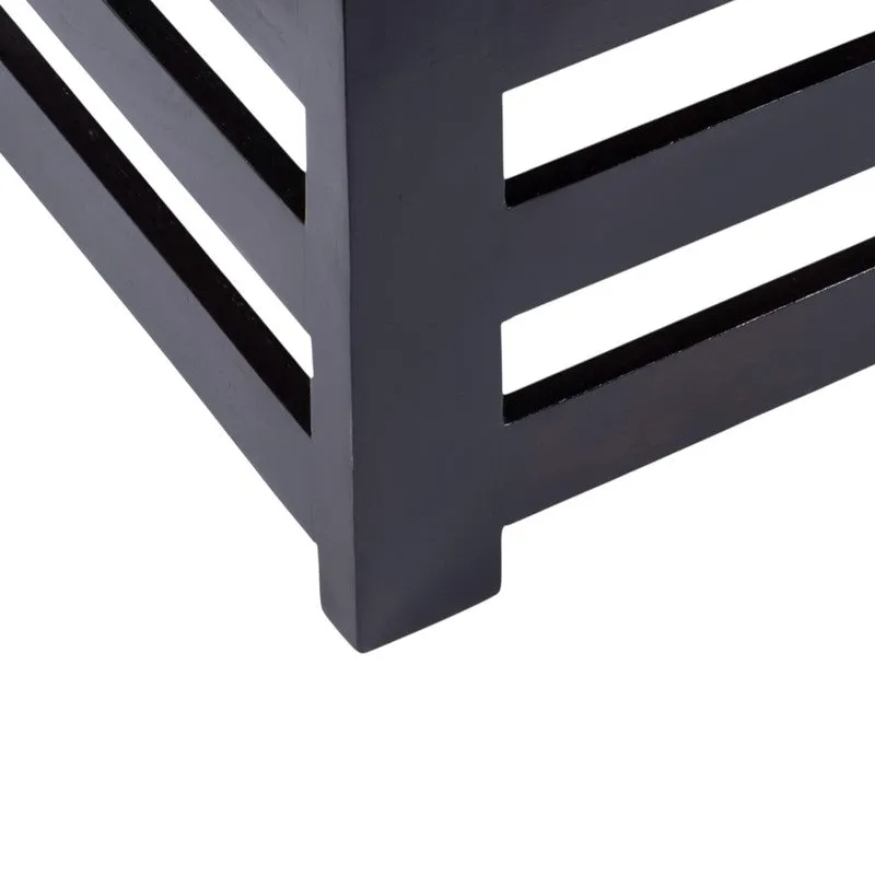 Pervon Sheesham Wooden Center Table - Black media 5