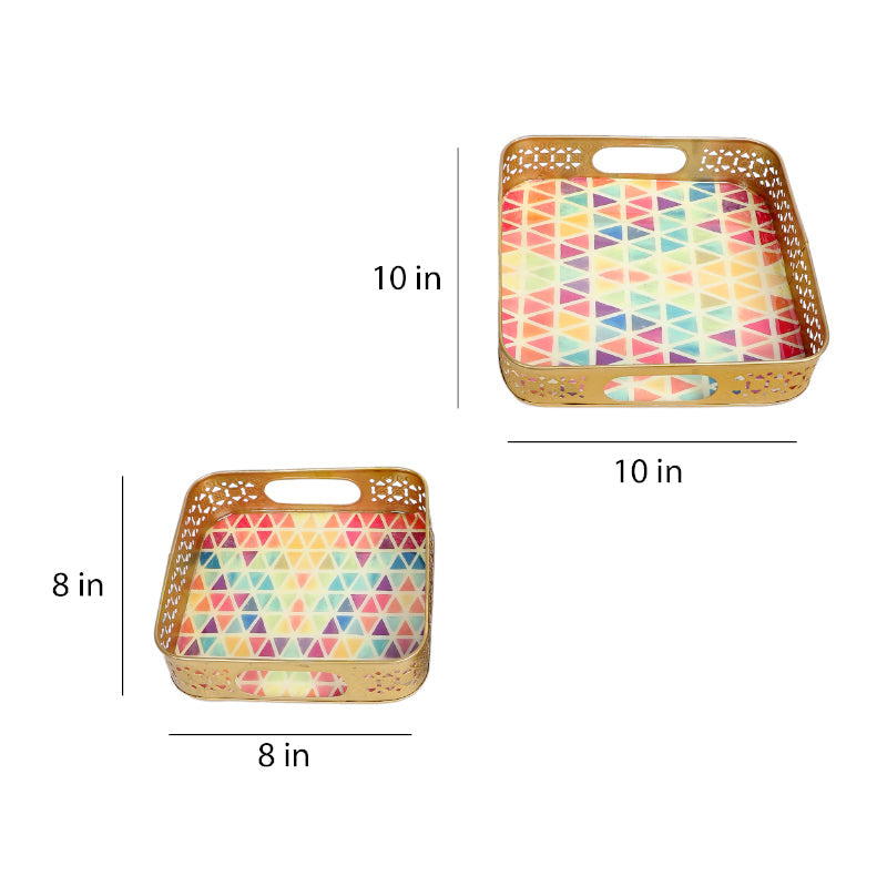 Chromo Triangles Serving Tray - Set Of Two media 6