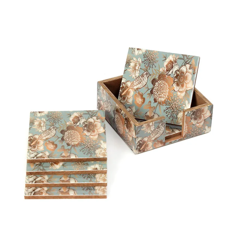 Golden Fleur Coaster - Seven Piece Set media 4