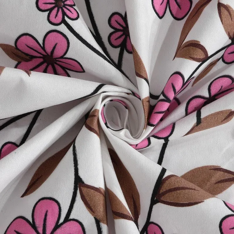 Floral Drama Bedsheet - 150 GSM media 4