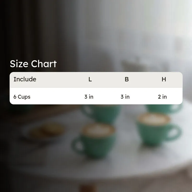 Brew Ceramic Tea Cup (80 mL Each) - Set Of Six media 6