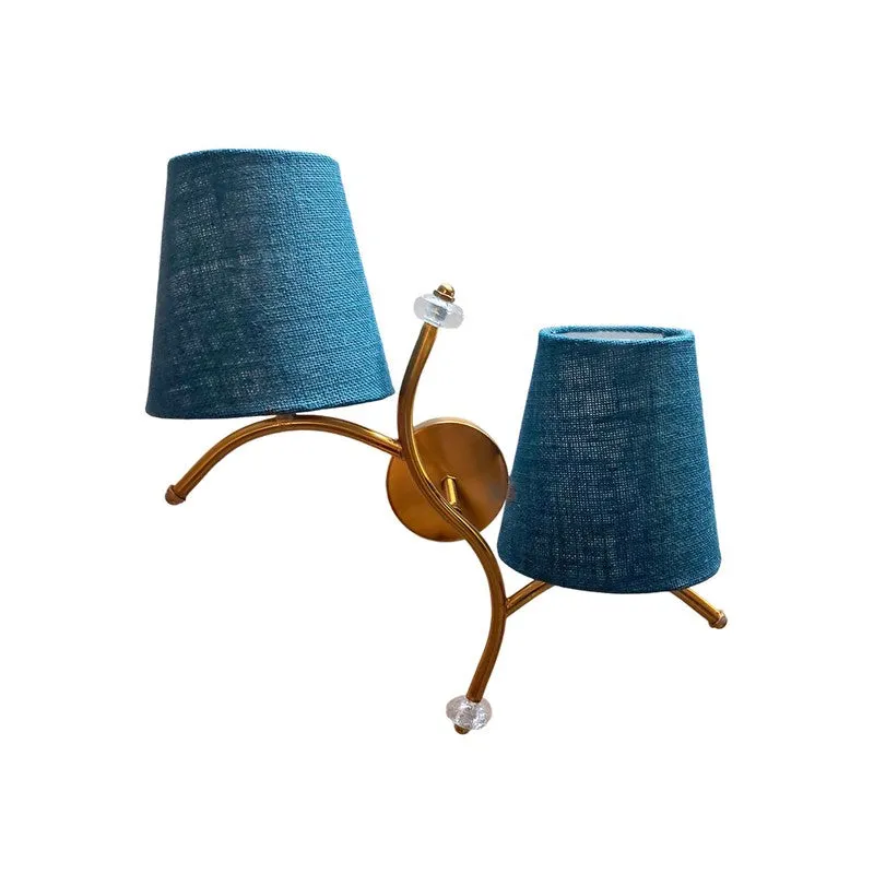 GlowStem Twin Jute Wall Lamp - Blue media 4