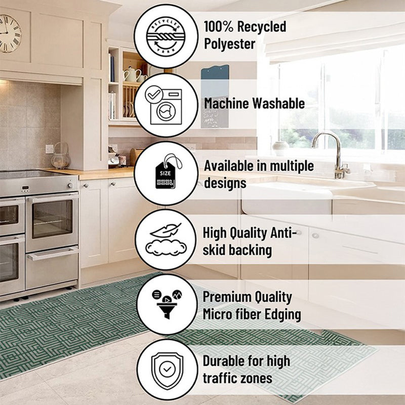 KitchGeometry Kitchen Floor Mats (Grey) - Set of Two media 11