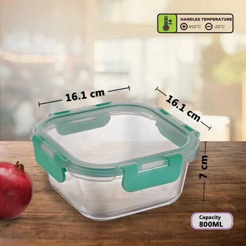 Crusade Square Glass Container - 800 ML media 7